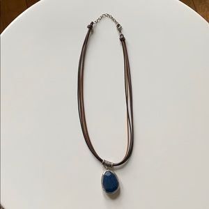 Blue stone necklace